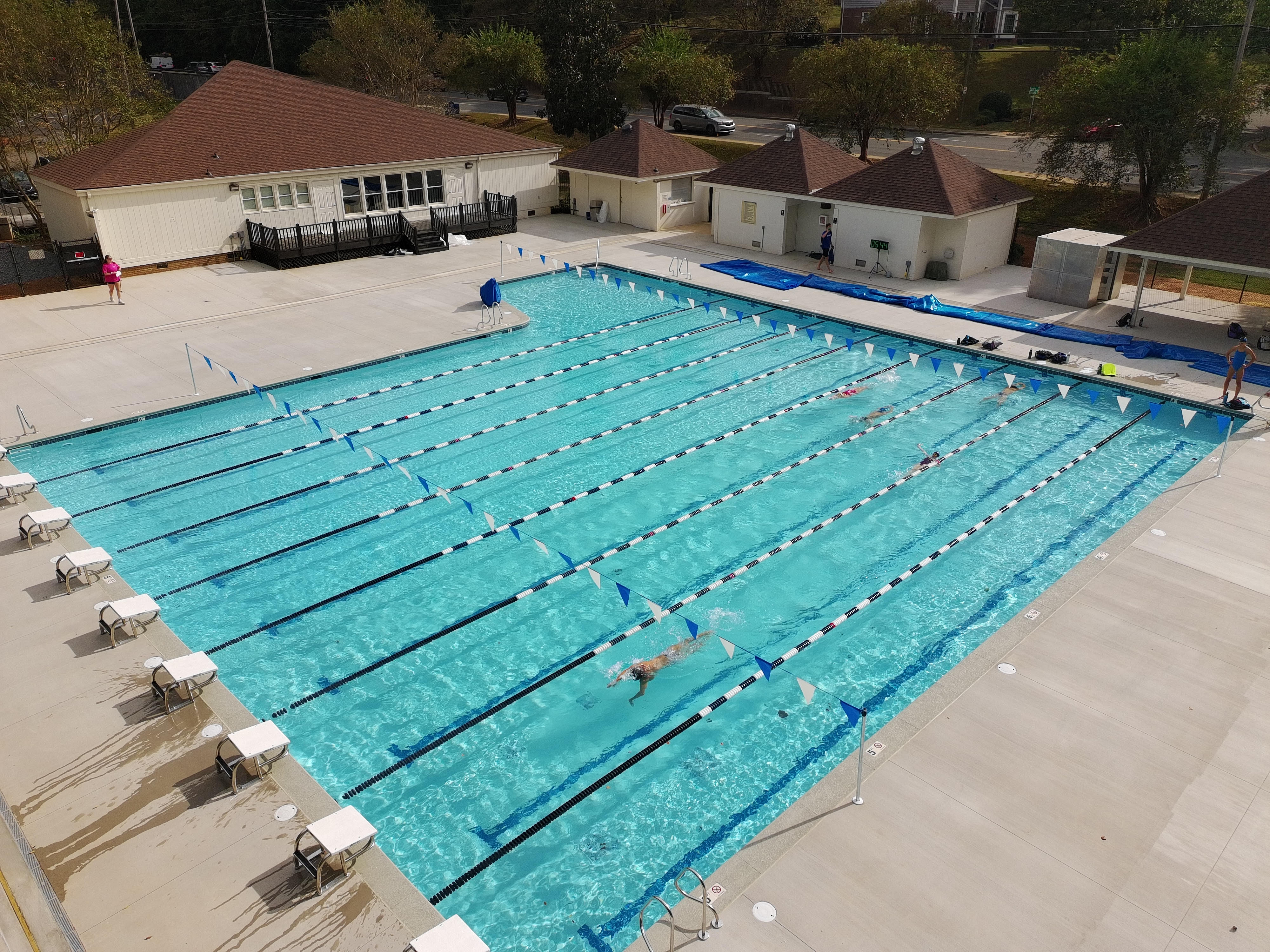 MSA Sardis pool — newly renovated nine-lane, 25-yard facility